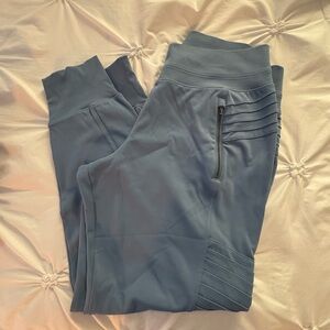 Athleta Blue Jogger Pants with Zipper Pocket